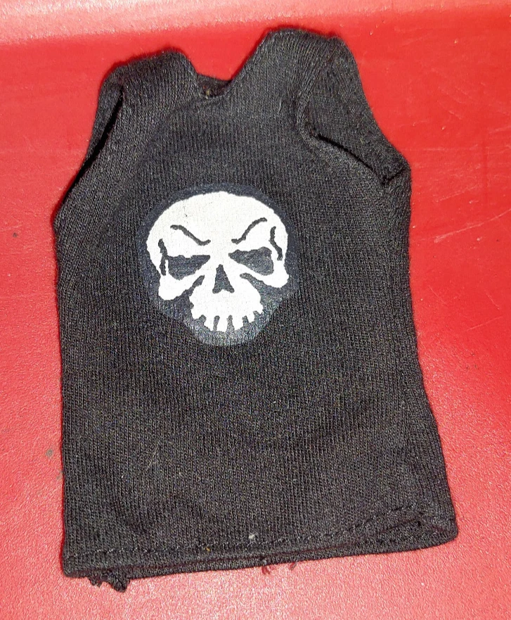 Camiseta sin mangas negra 1/6 PUNISHER / Camisa calavera para figuras de acción de 12" Foto 1 de 1