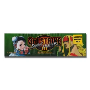 Street Fighter 3 Premium Arcade Marquee For Reproduction Header/Backlit Sign - Picture 1 of 1