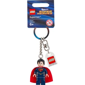 LEGO Super Heroes- Superman Dark Blue Keychain/ Key ring - NEW - Picture 1 of 1