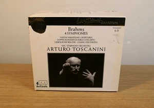 Arturo Toscanini Brahms 4 Symphonies CASSETTE 4 Tapes Box Set RCA - Picture 1 of 6