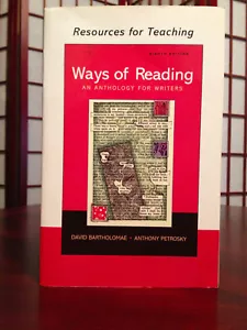 Ways of Reading : An Anthology for Writers by David Bartholomae - Imagen 1 de 3