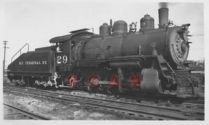 3A852 RP 1940s KANSAS CITY TERMINAL RAILWAY 060 LOCO #29 - Picture 1 of 1