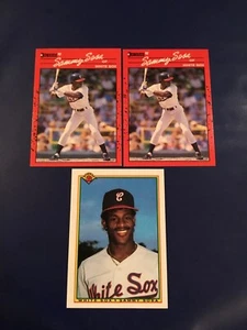 1990 Donruss & Bowman #312 #489 SAMMY SOSA ROOKIE Lot 3 White Sox Cubs Hot $$ - Picture 1 of 1