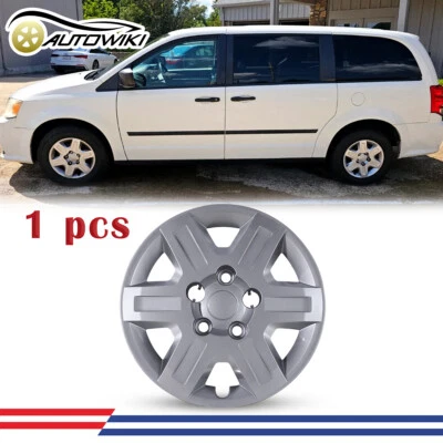 1PC 16" Hubcaps For 2008-2016 DODGE GRAND CARAVAN Wheel Rim Cover Replacement - Image 1 of 4