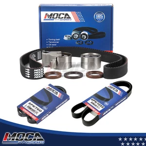 Timing Belt Kit 2X Drive Belts 3PK760 6PK1055 for 88-91 Toyota Camry 2.5L DOHC - Picture 1 of 7