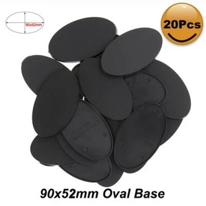 MB990 20pcs Oval Bases 90X52mm Oval Plastic Bases For Miniature Wargames - Picture 1 of 4