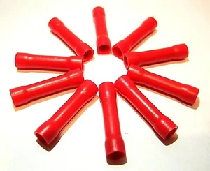 10x connettori a urto capicorda rossi manicotti AWG 22-16 0,5-1,5mm terminale - Foto 1 di 3