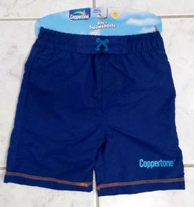 Pantalones cortos de baño Coppertone azul y naranja para niños pequeños (12M-2T) baúles - Imagen 1 de 3