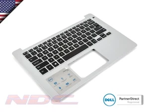NEW Dell Inspiron 5370 Silver Palmrest & US/INT ENGLISH Keyboard 0265G7+0M07JJ - Picture 1 of 3