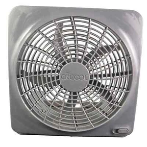 Portable Fan Box Battery Operated Air Desk Cooler Cooling Personal Travel Gray - Picture 1 of 11