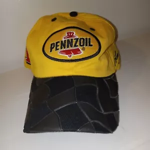 Cappello NASCAR Steve Park #1 Pennzoil Yellow Chase Autentico SnapBack Regolabile - Foto 1 di 8