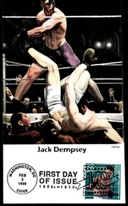 1998 Jack Dempsey Title FDC Celebrate the Century Heritage Cachet - Picture 1 of 2