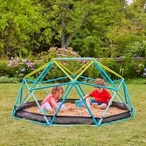 TP Toys 1.9m Metal Climbing Dome & Sandpit - Durable Outdoor Play Equipment for - Picture 1 of 9