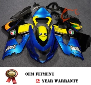 Kit de carenado azul tiburón con capucha de asiento para Suzuki 2004-2005 GSXR600 GSXR750 carrocería - Imagen 1 de 10