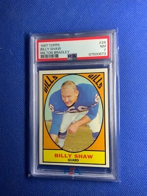 1967 Milton Bradley Billy Shaw #28 PSA 7 NM - Image 1 of 2