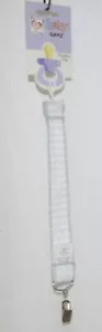 Ganz HE10043 Unisex Gris Blanco Bebé Chevron Chupete Clip - Imagen 1 de 5