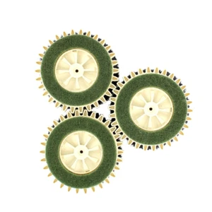 Lucidatrice pl515 ricambio tris spazzole pad + setole larghe Vorwerk Folletto - Foto 1 di 1