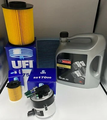 KIT TAGLIANDO FOCUS C MAX 1.6 TDCI 4 FILTRI 5 LT FORD MOTROCRAFT 5W30 DAL 2007