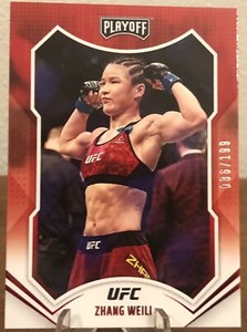 2022 Panini Chronicles UFC Red #161 Zhang Weili Playoff /199 