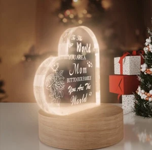 Mothers Day Gift for Mom Women Girls Ladies💘Love LED Light Gifts Home Decor - Picture 1 of 8