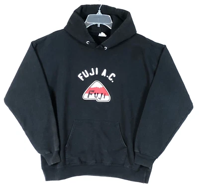 Vintage Ebbets Field Flannels Fuji AC Portland Baseball Hoodie USA Black Mens M - Image 1 of 4