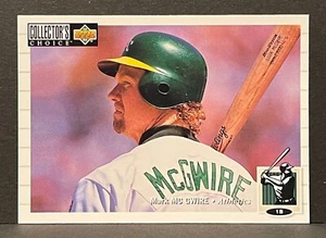 Tarjeta de béisbol de atletismo de Oakland 1994 Collector's Choice Mark McGwire #525 - Imagen 1 de 2