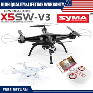 Syma X5SW-V3 WiFi FPV Drone 2.4Ghz 4CH 6-Axis Giroscopio RC Cuadricóptero Drone Juguete Regalos - Imagen 1 de 37