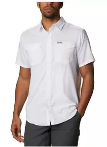 Columbia Utilizer Classic Fit Performance Short Sleeve Shirt Mens Size XL White - Picture 1 of 5