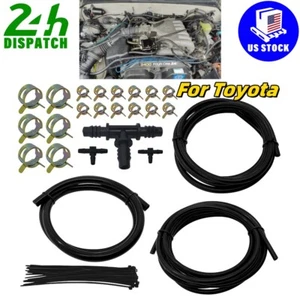Kit de vestir de manguera de aspiradora de aire de silicona para TOYOTA BLACK Engine ROOM - Imagen 1 de 7