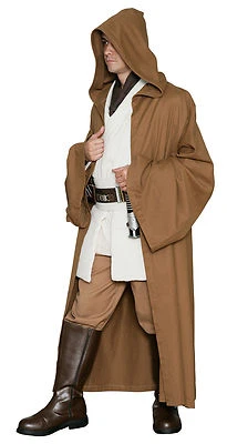 JEDI-ROBE.COM LTD. Light Brown JEDI ROBE Only - Excellent Quality Star Wars Costume Cloak from UK