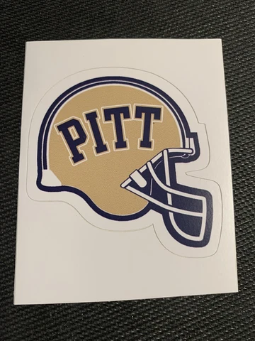 Pittsburgh Panthers Pitt Football Helmet Sticker Decal ACC - Free Ship 3" x 2.8" Cover