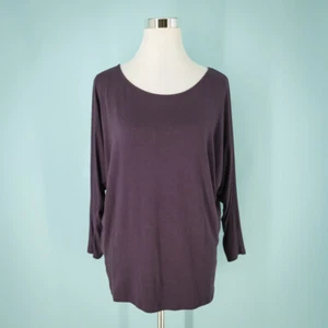 Stitch Fix Market Spruce Size Medium M Galapagos Cross Bar Purple Cowl Neck Top - Picture 1 of 5