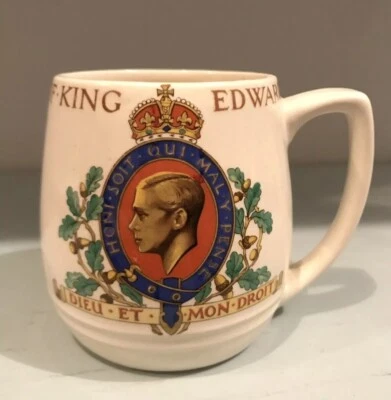 Vintage Lancasters Limited King Edward VIII Coronation Mug  Hanley England - Image 1 of 4