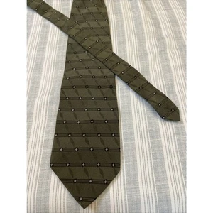 Vintage Bill Blass Black Label Neck Tie Green 100% Silk 59X3.75 L#31 - Picture 1 of 13
