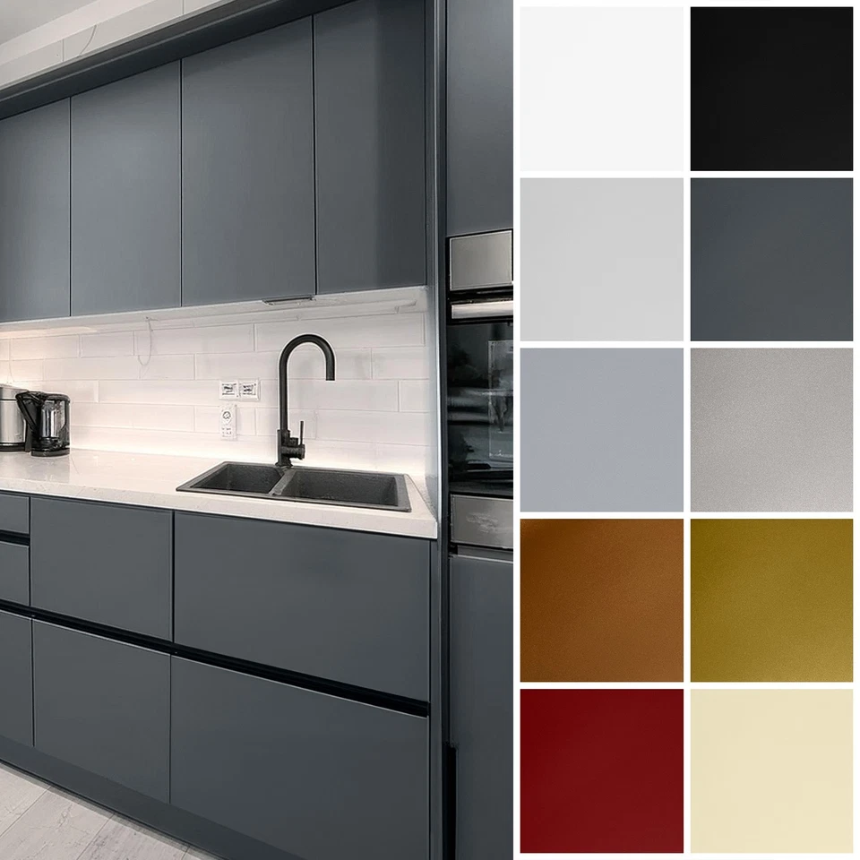 Möbelfolie Selbstklebend Blasenfrei Auto Folie Küche Matt Klebefolie 8€m² Oracal - Bild 1 von 1