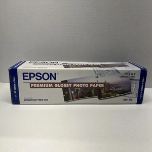 EPSON S041738 Premium GLOSSY Photo Paper Roll 13" x 32.8' For Epson Stylus 1270 - Afbeelding 1 van 12