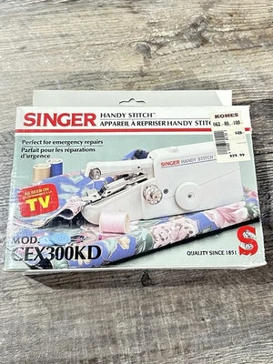 SINGER Handy Stitch Portable Battery Operated Sewing Machine Model CEX300KF - Image 1 of 4
