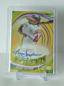 2025 Topps Finest Reggie Jackson Finest Moments Auto Gold /50 LA Angels - Picture 1 of 2