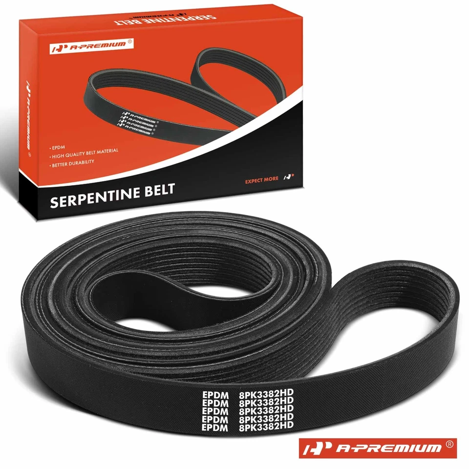 Cinturón serpentino de alta resistencia A-Premium 133,15 pulgadas para Ford F-250 Super Duty F-650 Foto 1 de 4