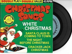 Christmas Songs, White Christmas/Santa Clause Coming To Town, 45 VG+ 1966 - Picture 1 of 2