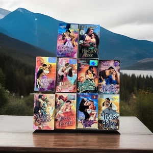 VTG 10 Zebra Historical Romance Paperback Books by Various Authors Clinch Covers - Imagen 1 de 5