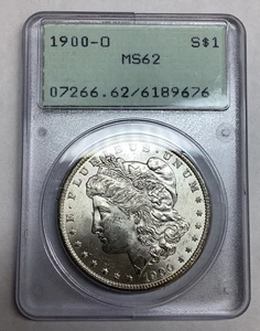 1900-O $1 MS62 Morgan Silver Dollar - PCGS - OGH  - Rattler - Picture 1 of 2
