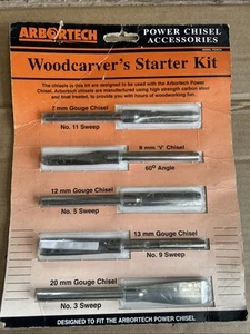 Arbortech  PCH001 Power Chisel Woodcarver Accessories Starter Kit  5 Pce New - Picture 1 of 2