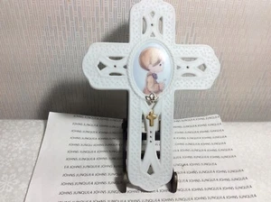 PRECIOUS MOMENTS ON YOUR CONFIRMATION DAY CROSS BOY New with tag Porcelain - Picture 1 of 4