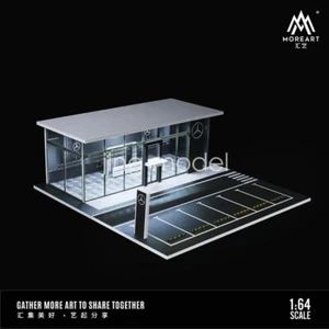 MoreArt 1:64 scale MB Showroom with Led Lighting Diorama - Picture 1 of 2