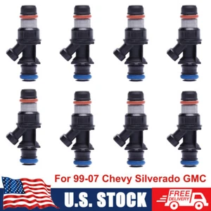 8X Upgrade Fuel Injectors For 99-07 Chevy Silverado GMC 4.8L 5.3L 6.0L 25317628 - Picture 1 of 12