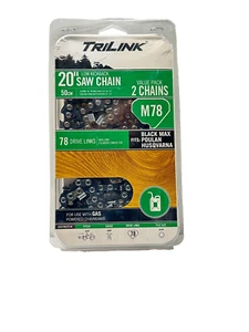 TRILINK M78 20" Sägekette Vorteilspack passt schwarz Max Poulan Husqvarna 25078X2TLW - Bild 1 von 2