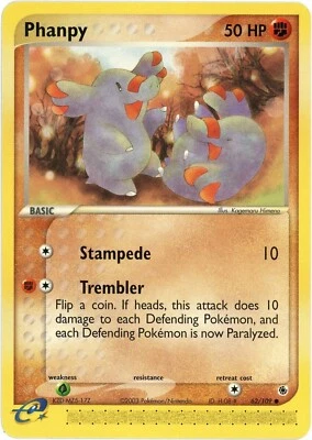 Phanpy - 62 - Ruby and Sapphire (RS) 2003 - Pokemon - English - Image 1 of 2