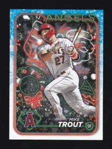 2024 Topps Holiday #H27 MIKE TROUT Los Angeles Angels - Picture 1 of 2