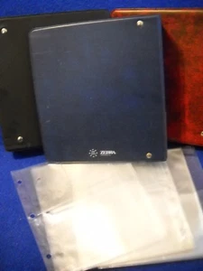 25 plastic card pages 4-pocket (6"w x 7 3/4" H) 1 Notebook (9"Hx8"wx2"D) - Picture 1 of 12